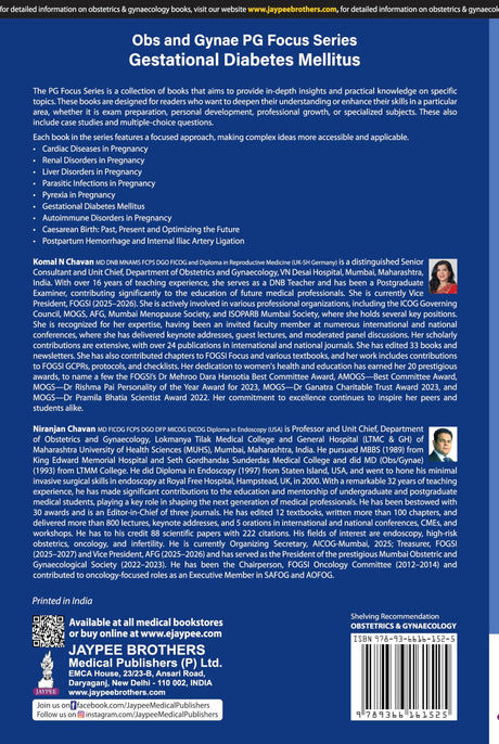 OBS AND GYNAE PG FOCUS SERIES GESTATIONAL DIABETES MELLITUS - Retail Maharaj