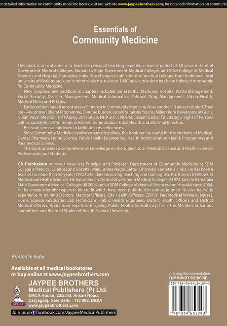 ESSENTIALS OF COMMUNITY MEDICINE - Retail Maharaj