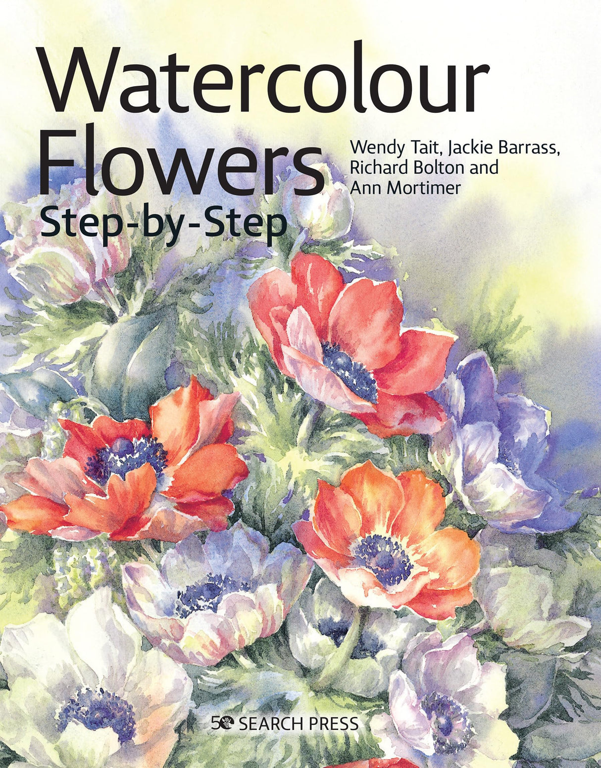 Watercolour Flowers Step-by-step (Step-by-step Leisure Arts) - Retail Maharaj