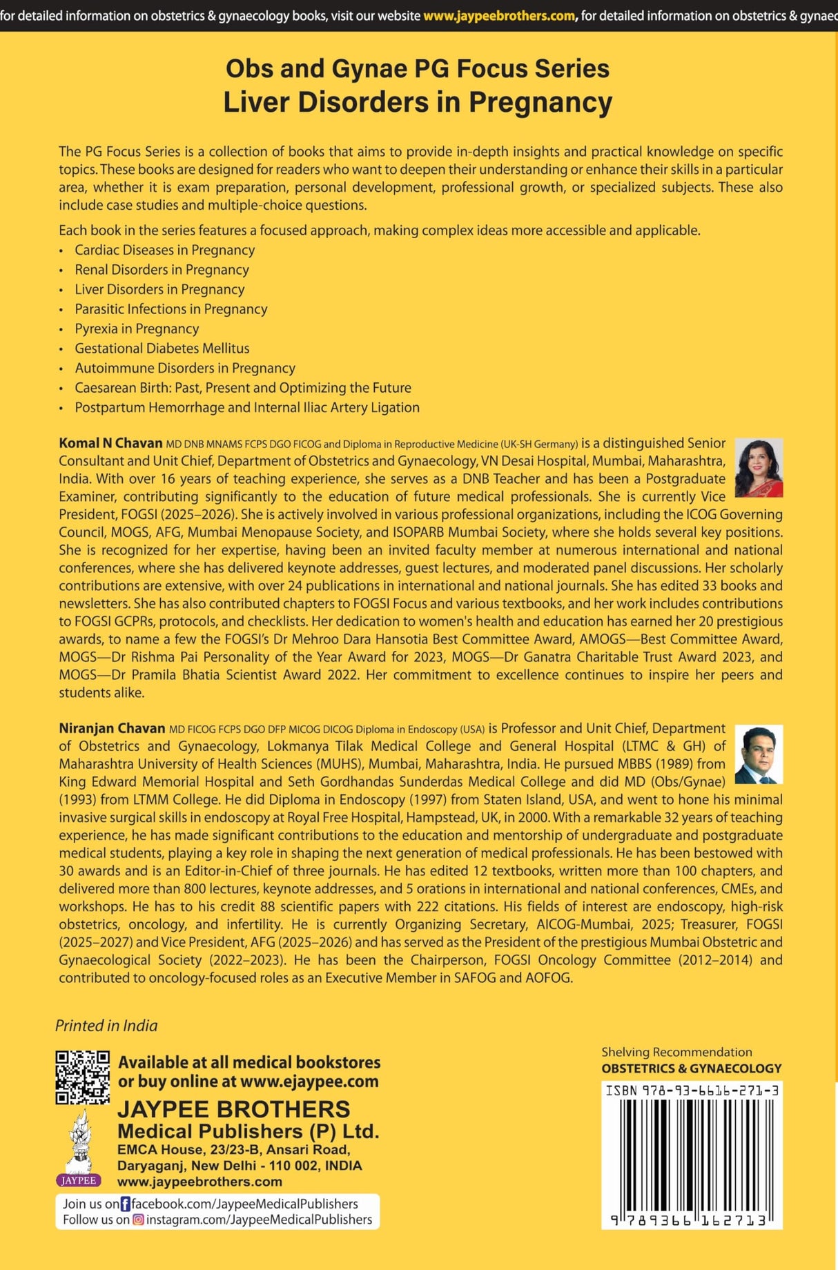 OBS AND GYNAE PG FOCUS SERIES LIVER DISORDERS IN PREGNANCY - Retail Maharaj