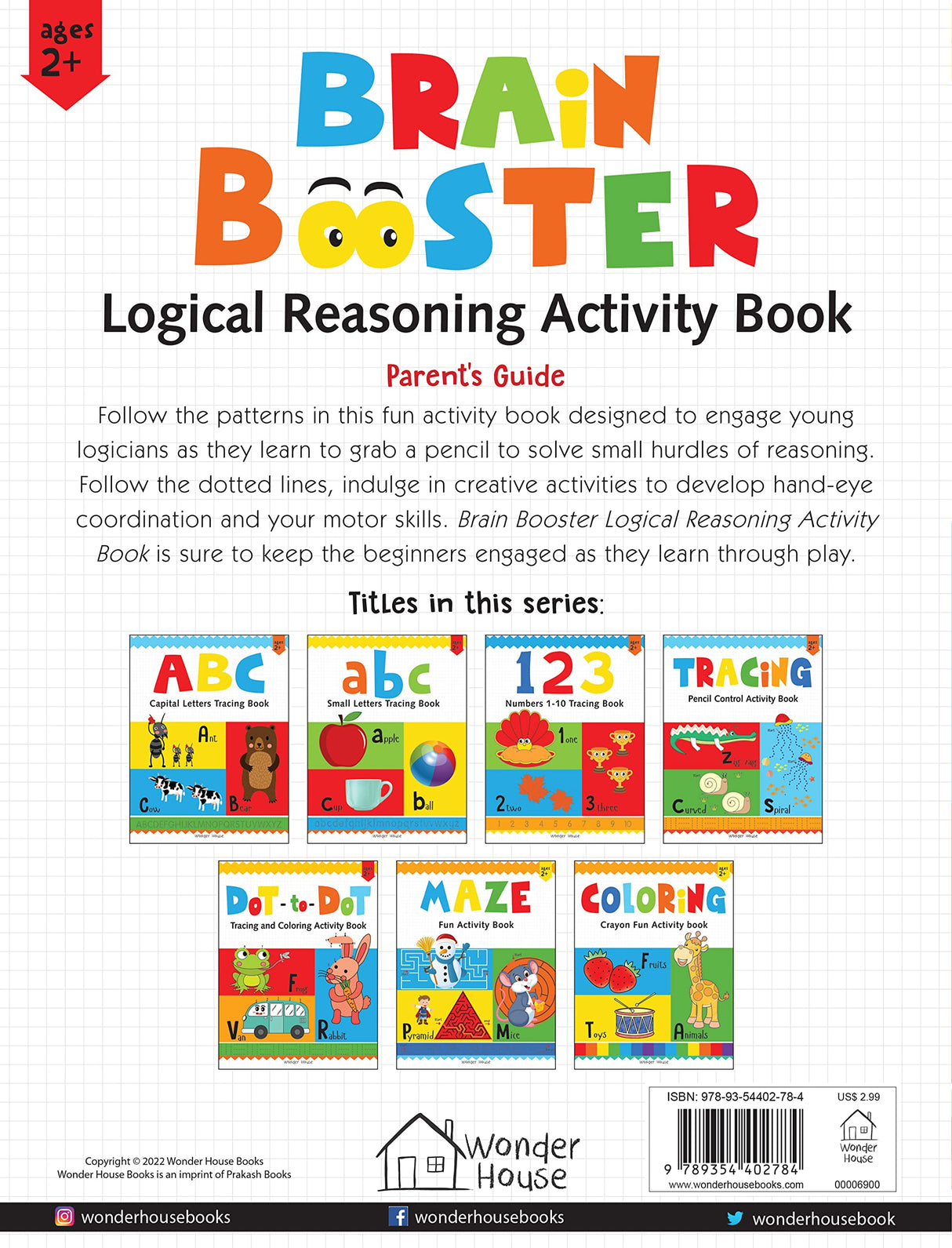 Preschool Activity Book: Brain Booster – Logical Reasoning Activity Book for Kids Ages 3–5 | Fun Puzzles, Patterns, Sorting, Matching & Thinking Skills | 3+ Hours of Brain-Boosting Fun - Retail Maharaj