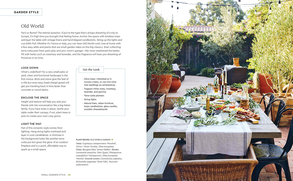 Small Garden Style: A Design Guide for Outdoor Rooms and Containers - Retail Maharaj