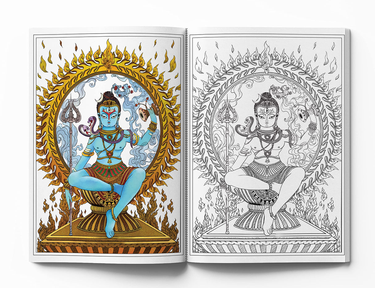 Gods and Goddesses - Spiritual Coloring Book - Retail Maharaj