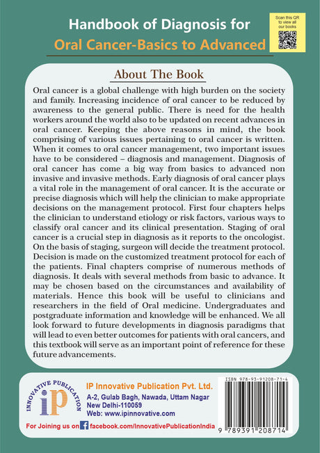 Handbook of Diagnosis for Oral Cancer-Basics to Advanced - Retail Maharaj