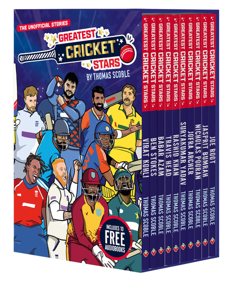The Greatest Cricket Stars 10 Book Collection - Retail Maharaj