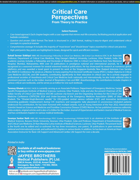 CRITICAL CARE PERSPECTIVES FROM THEORY TO PRACTICE - Retail Maharaj