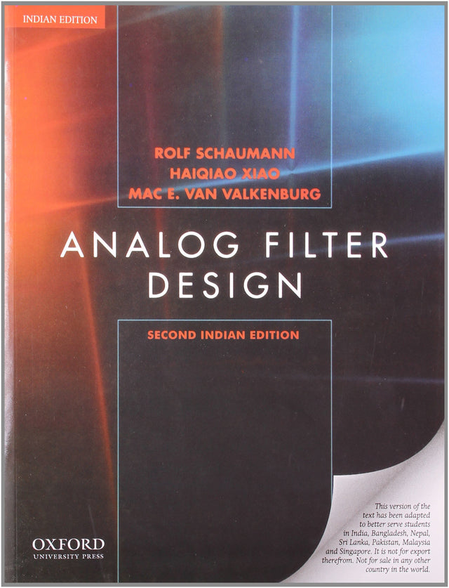 ANALOG FILTER DESIGN,INDIAN 2E - Retail Maharaj