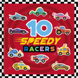 Count Down Board Books 10 Speedy Racers - Retail Maharaj