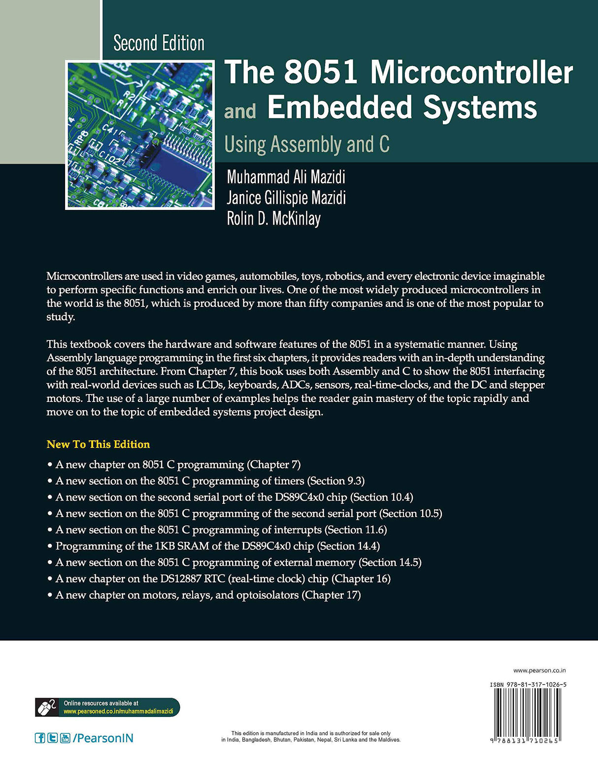 The 8051 Microcontrollers & Embedded Systems, 2e - Retail Maharaj
