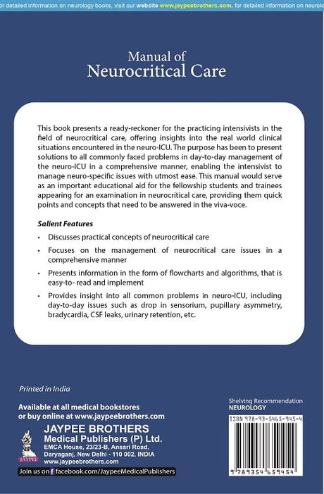 MANUAL OF NEUROCRITICAL CARE - Retail Maharaj