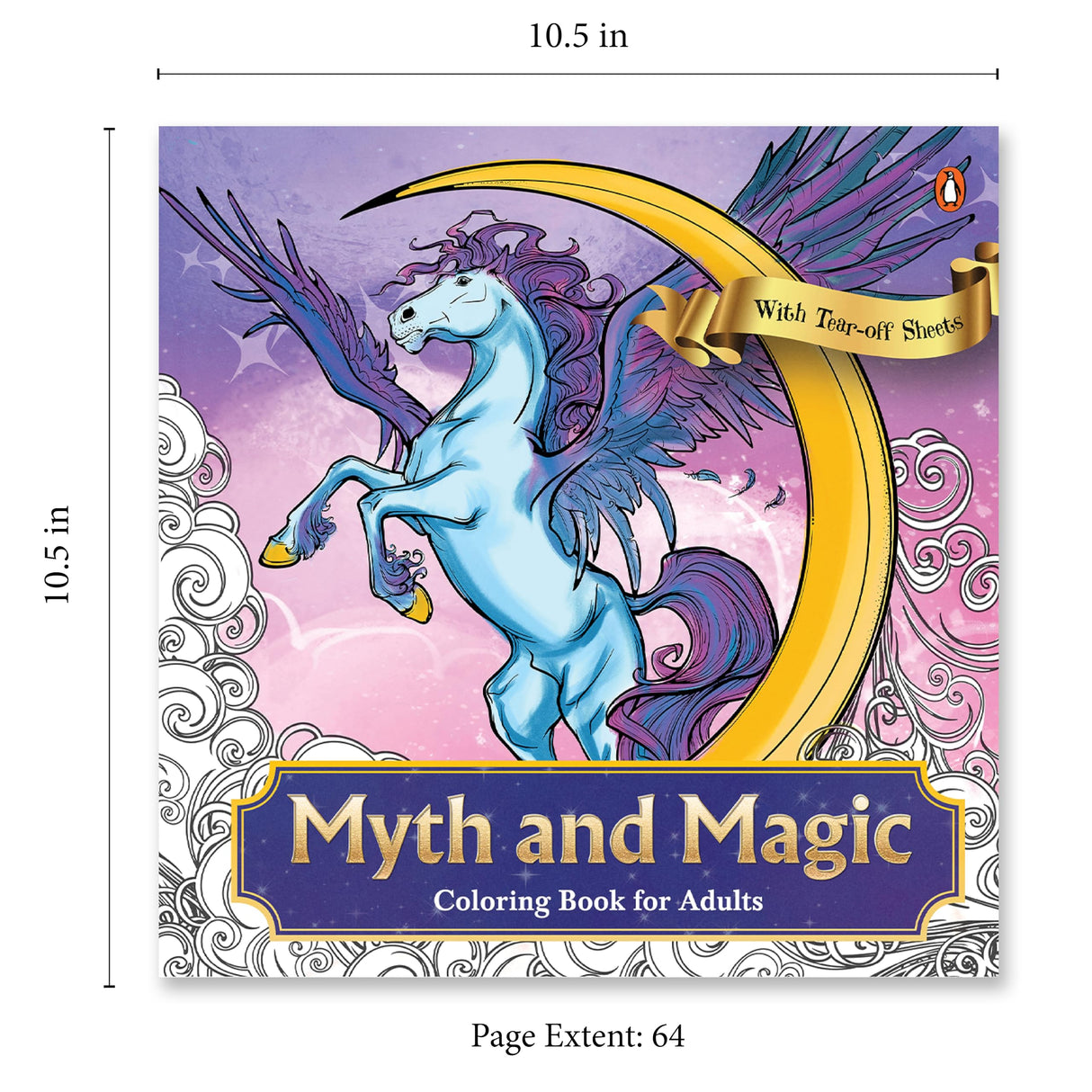 Myth and Magic: Colouring Book for Adults with Tear out Sheets: Relax and Unwind with Dragons, Fairies, and Mythical Creatures ― Intricate Designs for ... Sheets for Easy Display| Select Learning - Retail Maharaj