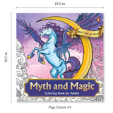 Myth and Magic: Colouring Book for Adults with Tear out Sheets: Relax and Unwind with Dragons, Fairies, and Mythical Creatures ― Intricate Designs for ... Sheets for Easy Display| Select Learning - Retail Maharaj