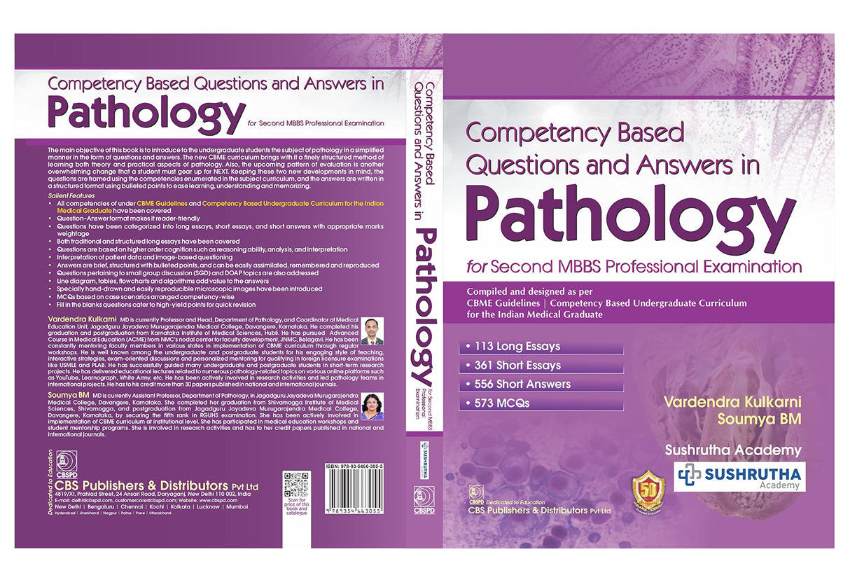 Competency Based Questions And Answers In Pathology For Second Mbbs Professional Examination (Pb 2024) - Retail Maharaj