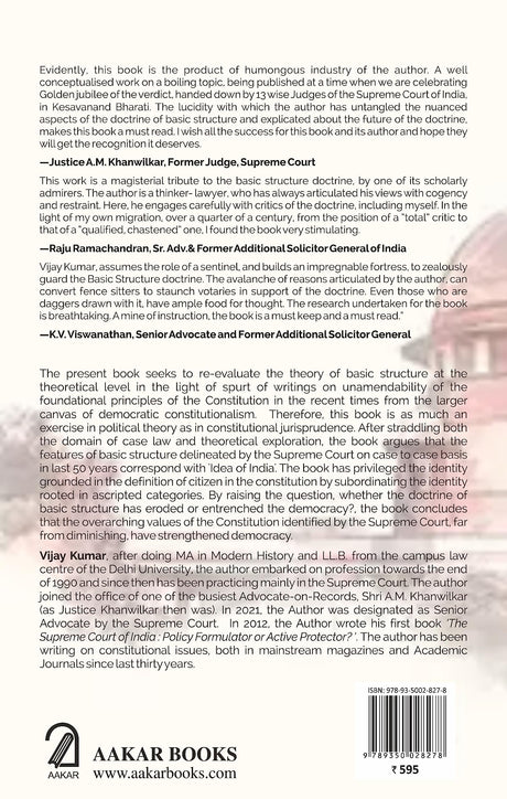 The Theory of Basic Structure: Saviour of the Constitution and Democracy - Retail Maharaj
