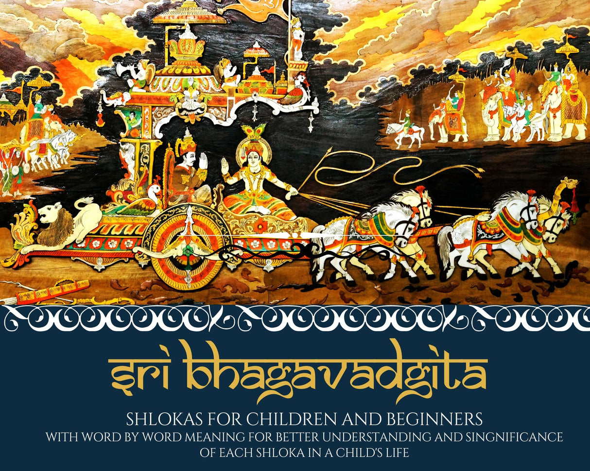 Spiritual Growth and Wellbeing Set For Kids; Set of 4 Books Hanuman Chalisa For Children and Beginners; Vedic Mantras For Kids; The Little Chanakya and Sri Bhagavadgita Slokas For Kids - Retail Maharaj