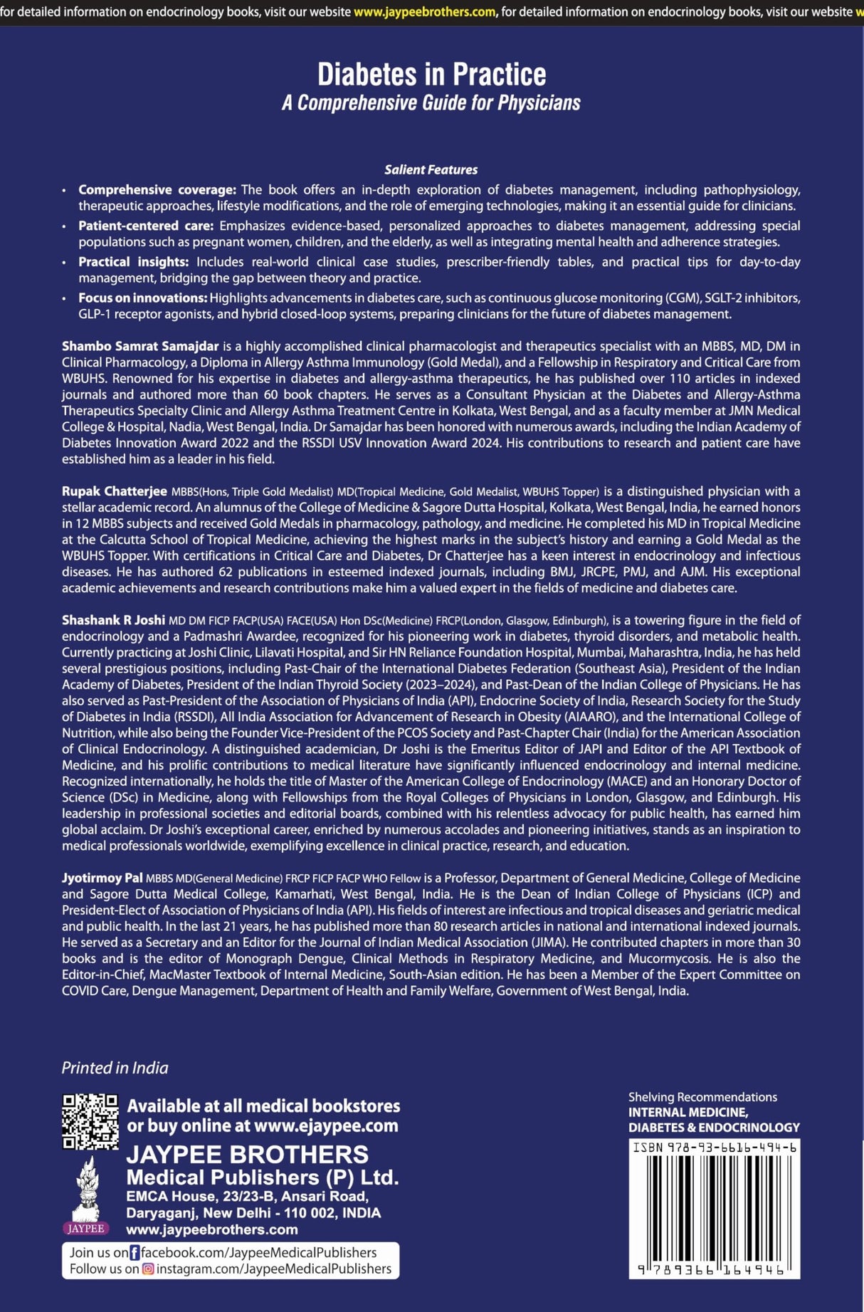 DIABETES IN PRACTICE A COMPREHENSIVE GUIDE FOR PHYSICIANS - Retail Maharaj