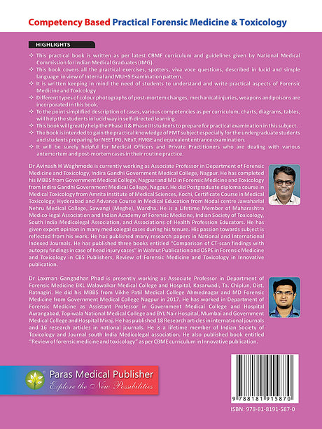 Practical Forensic Medicine & Toxicology (CBME Based) - Retail Maharaj