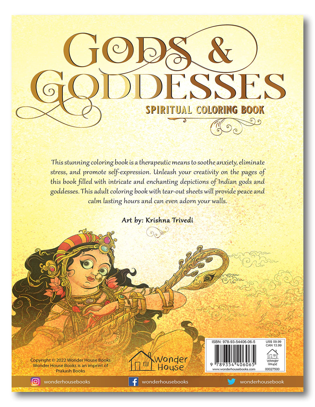 Gods and Goddesses - Spiritual Coloring Book - Retail Maharaj
