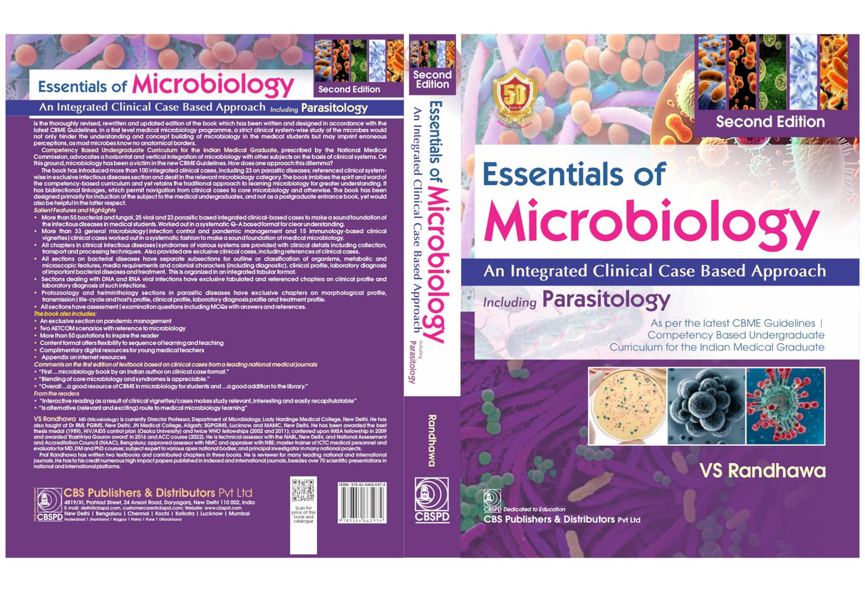 Essentials Of Microbiology An Integrated Clinical Case Based Approach Including Parasitology 2Ed (Pb 2024) - Retail Maharaj