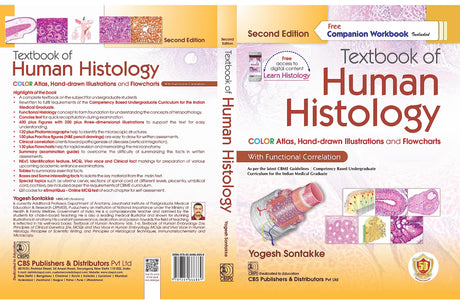 Textbook of Human Histology, Free Companion Workbook Included 2/ed [Paperback] Yogesh Sontakke - Retail Maharaj