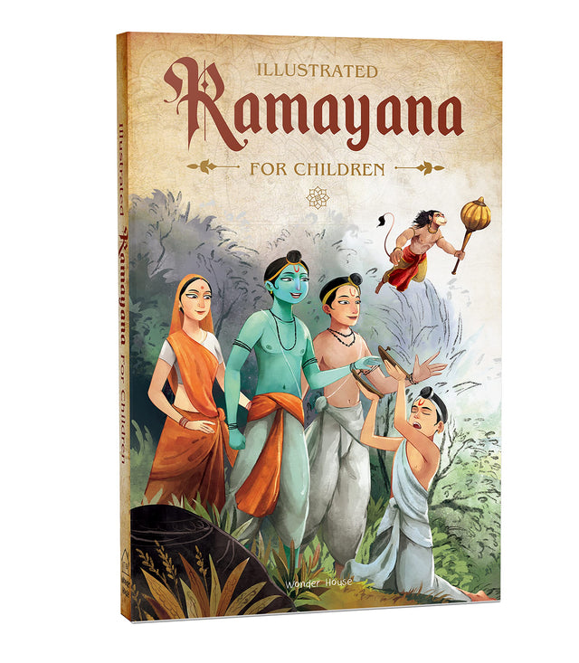 Illustrated Ramayana For Children (Black and White) - Retail Maharaj