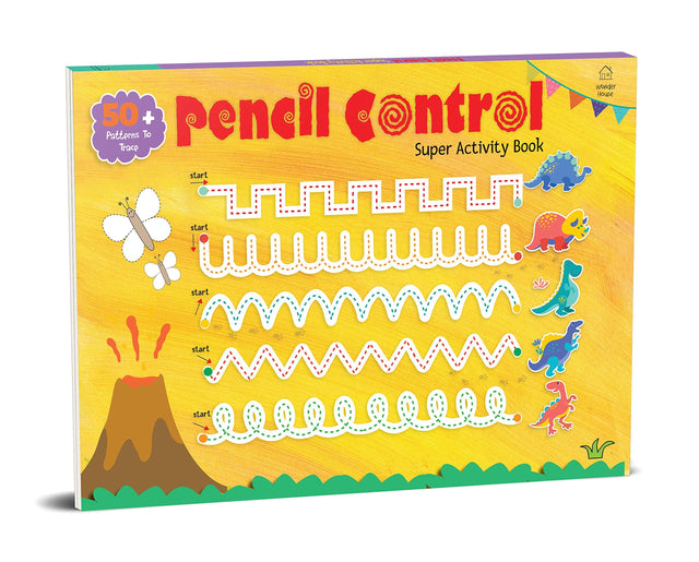Pencil Control Super Activity Book for Kids – Practice Lines, Curves, Shapes & Patterns | Develop Fine Motor Skills & Handwriting Readiness | Early Learning Workbook for Toddlers, Preschool & Kindergarten | Ages 3–6 Years | Hours of Lerning time - Retail Maharaj