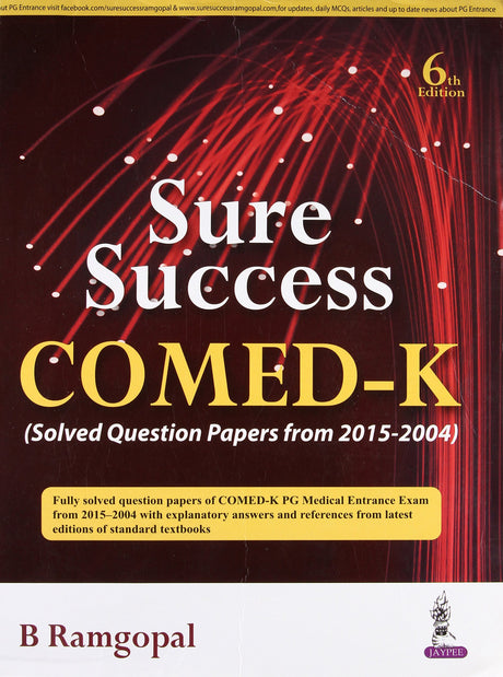 SURE SUCCESS COMED-K (SOLVED QUESTION PAPERS FROM 2015-2004) - Retail Maharaj