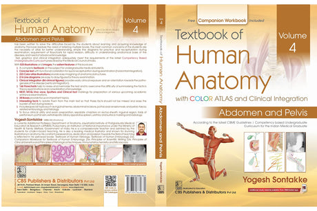 Textbook Of Human Anatomy With Color Atlas And Clinical Integration 2 Vol Set (Vol 3 Lower Limb & Vol 4 Abdomen And Pelvis) With Companion Workbook (Pb 2024) - Retail Maharaj