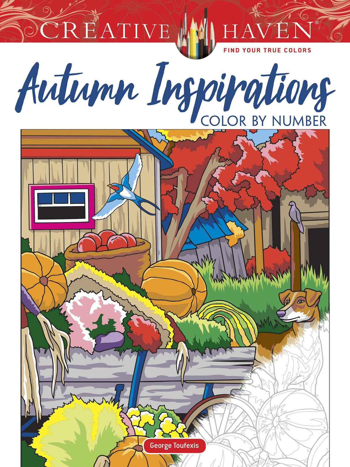Creative Haven Autumn Inspirations Color by Number - Retail Maharaj