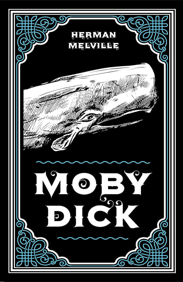 Moby Dick Herman Melville Classic Novel (Travel and Adventure, Captain Ahab, Whaling, Sailing and Fishing Tale), Ribbon Page Marker, Perfect for Gifting - Retail Maharaj