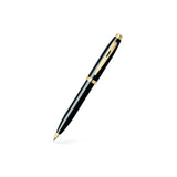 Sheaffer 100 Ballpoint Pen and Table Clock Gift Set Glossy Black Gold Trim - Retail Maharaj