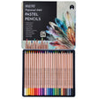 BRUSTRO Artists Pastel Pencils Set of 24 Shades with 4mm Lead for Drawing and Shading - Retail Maharaj