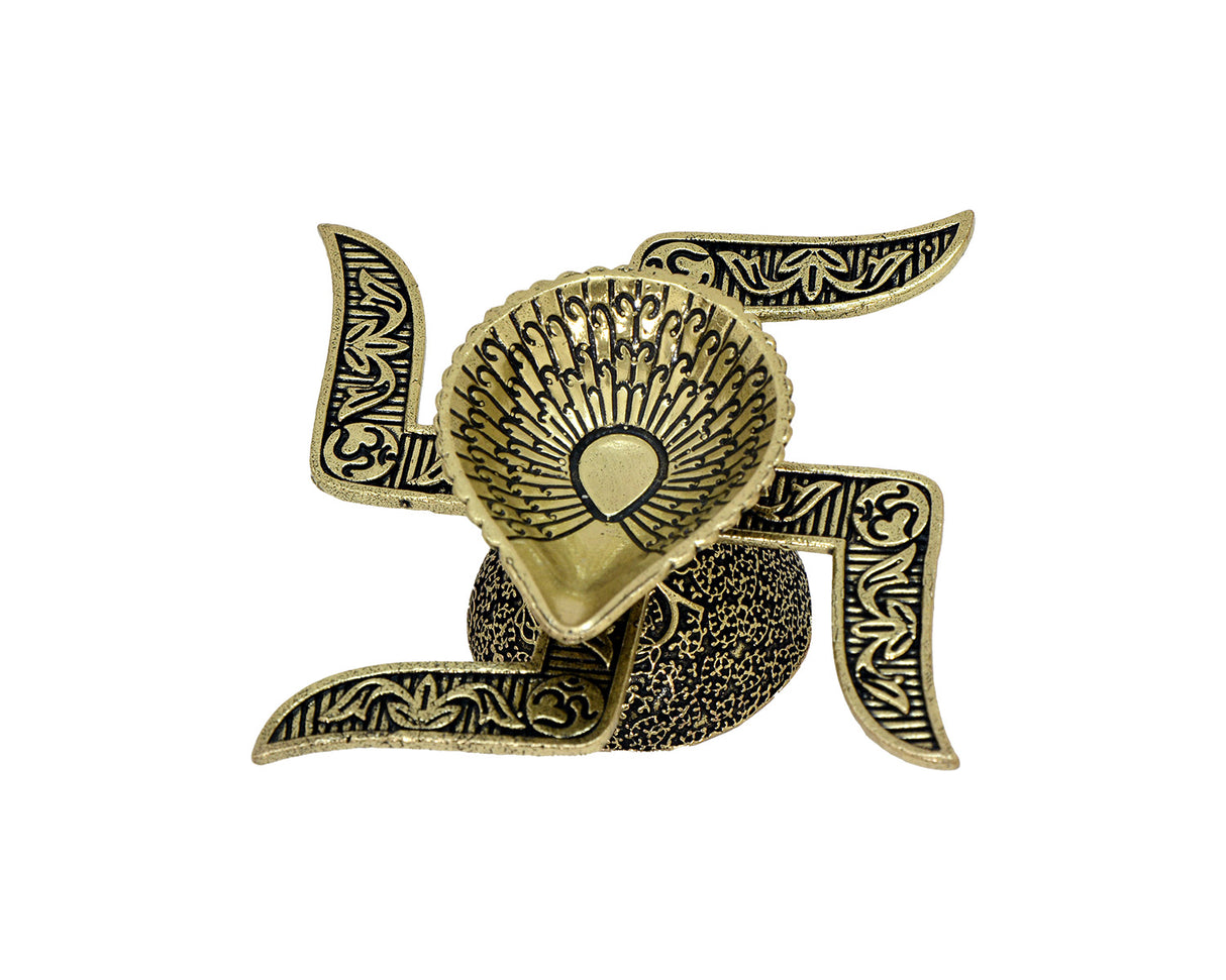 Diya Swastik Brass - Retail Maharaj