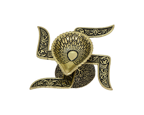 Diya Swastik Brass - Retail Maharaj