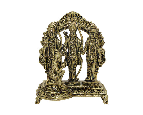 Ram Darbar 3" Brass Murti - Retail Maharaj