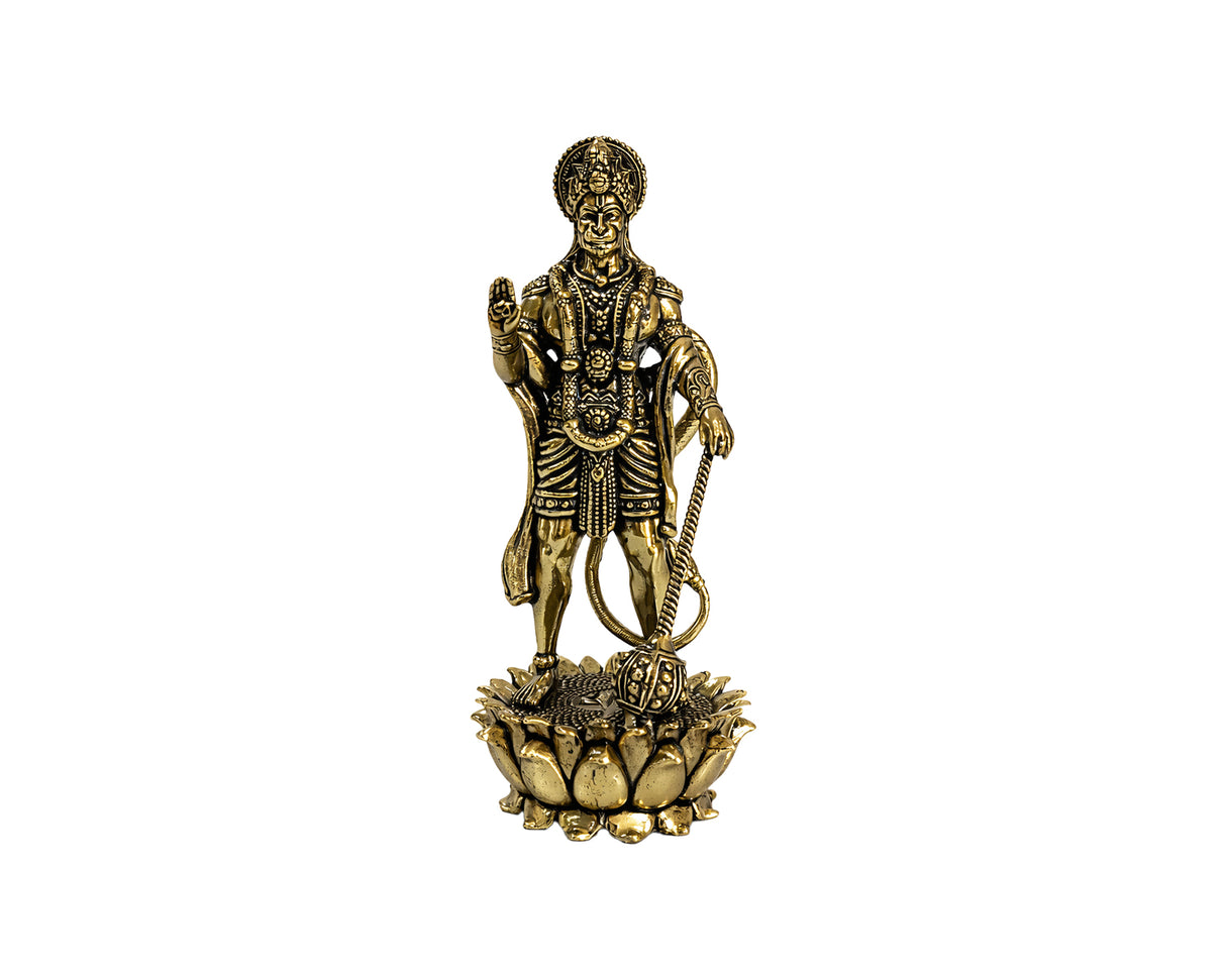 Hanumanji 5" Standing Brass Murti - Retail Maharaj