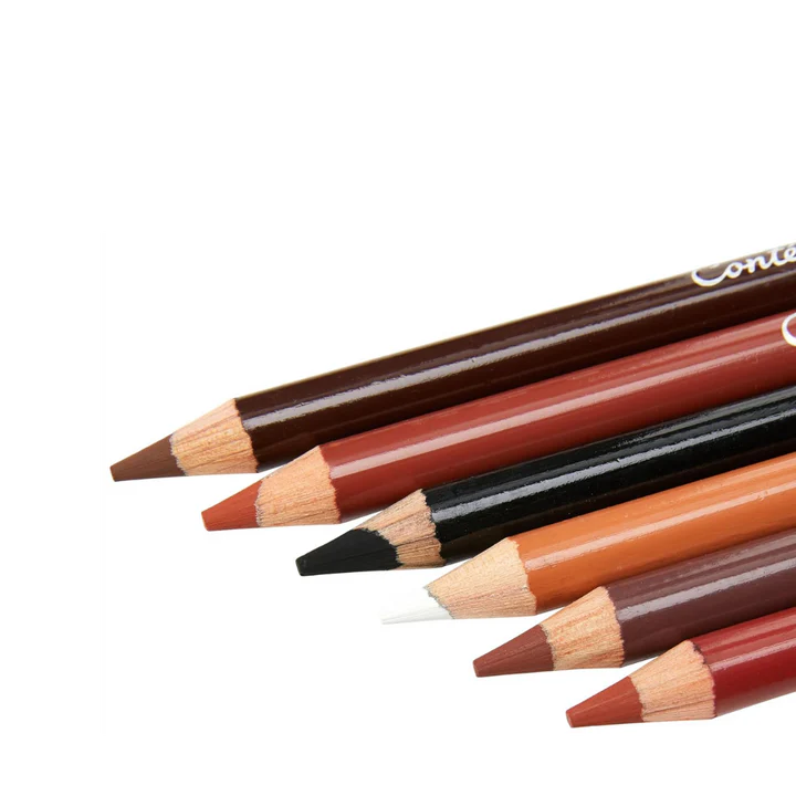 Conte A Paris Sanguine Sketching Pencil Set for Figure Drawing Shading and Artistic Sketch - Retail Maharaj