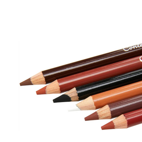 Conte A Paris Sanguine Sketching Pencil Set for Figure Drawing Shading and Artistic Sketch - Retail Maharaj