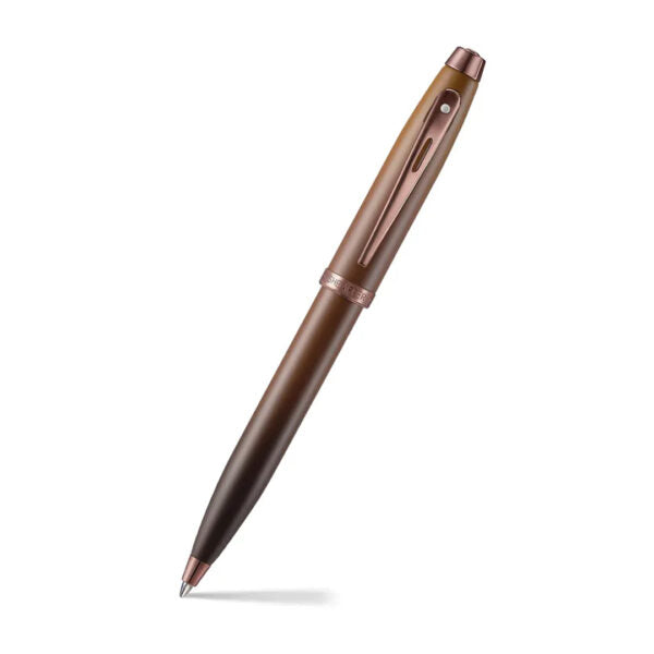 Sheaffer 100 Coffee Edition Matt Brown Pen with Regal Brown PVD Trim - Retail Maharaj