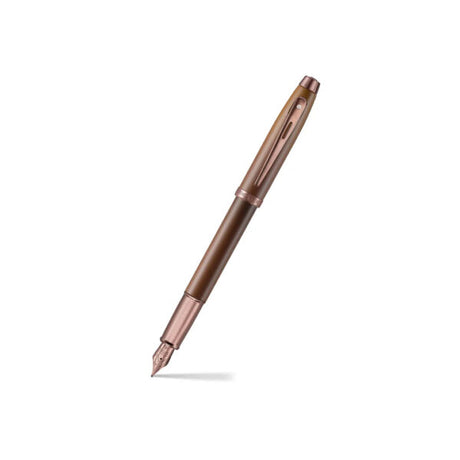 Sheaffer 100 Coffee Edition Matt Brown Pen with Regal Brown PVD Trim - Retail Maharaj