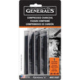 General’s Compressed Charcoal Sticks Assorted Pack – 12 Pieces - Retail Maharaj