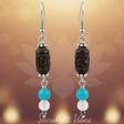 Handmade Beautifully Designed Radha Carved Tulsi Earrings – Divine Spiritual Jewelry - Retail Maharaj