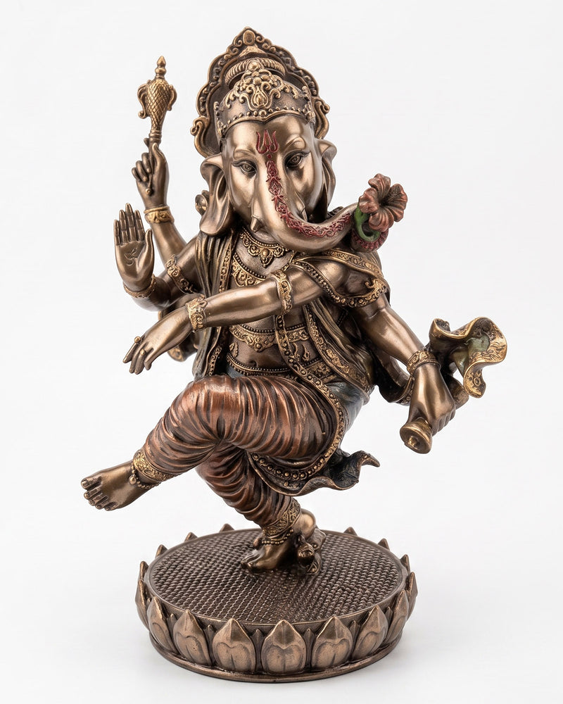 Ganeshji 8" Bronze