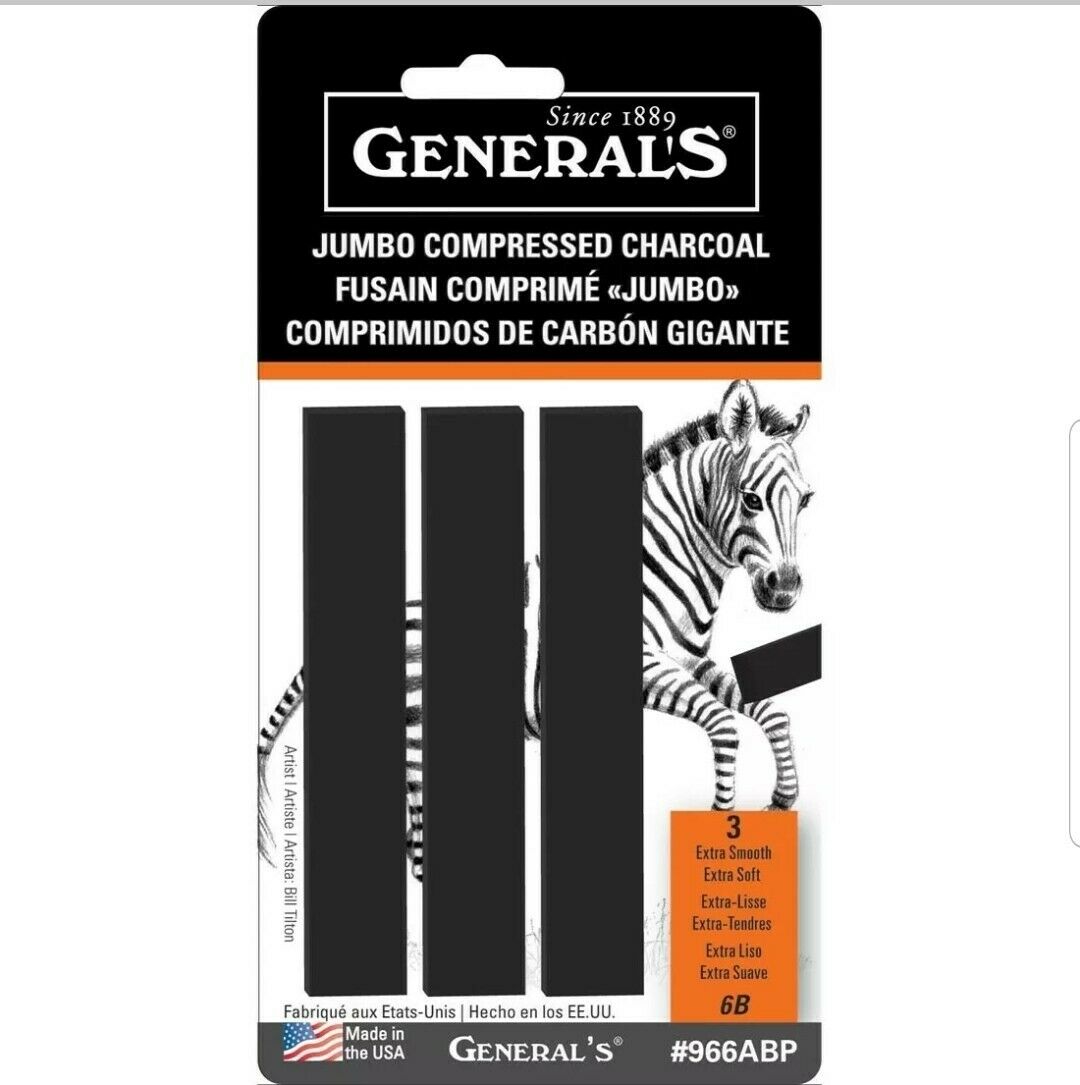 General’s Jumbo Rectangular Charcoal Sticks - Retail Maharaj