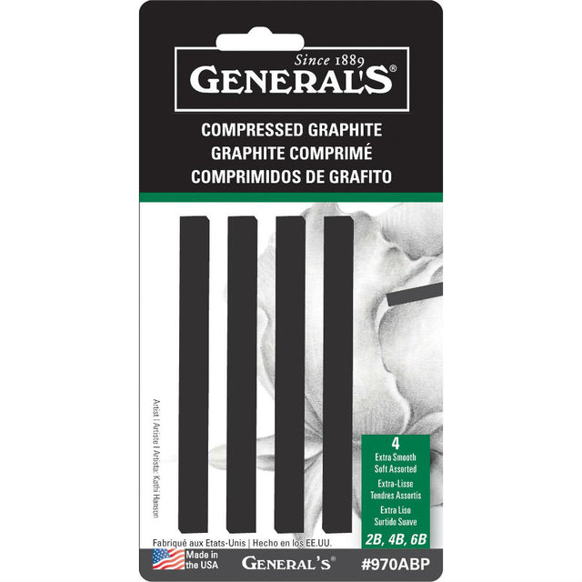 General’s Compressed Graphite Sticks Extra Smooth Soft Assorted Pack - Retail Maharaj