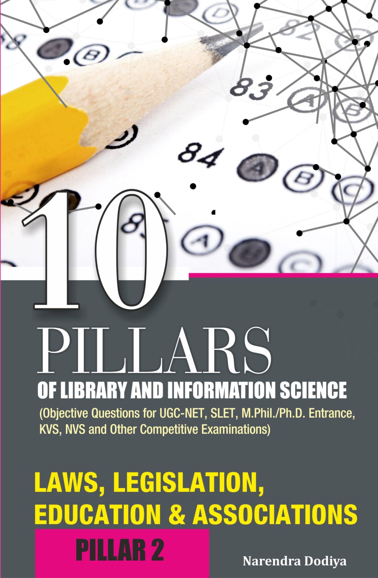 10 PILLARS OF LIBRARY AND INFORMATION SCIENCE (Objective Questions for UGC-NET, SLET, M.Phil./Ph.D. Entrance, KVS, NVS and Other Competitive Examinations) PILLAR-2 LAWS, LEGISLATION, EDUCATION AND ASSOCIATIONS