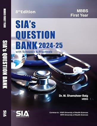 SIAs Question Bank for 1st Year MBBS 8th/2024-25 - Retail Maharaj