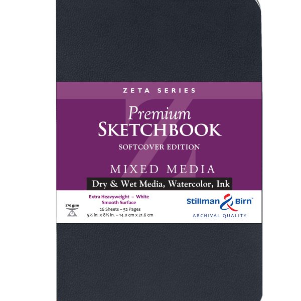 Stillman Birn Zeta Series Extra Heavyweight Smooth Paper Sketchbook Open Stock - Retail Maharaj