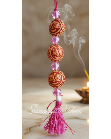 Jagannath Face Counter Beads – 20-Bead Sakshi Mala for Shri Jagannath Ji Devotion and Japa - Retail Maharaj