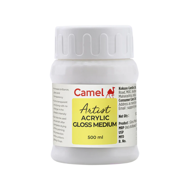 Camel Acrylic Gloss Medium 500ml - Retail Maharaj